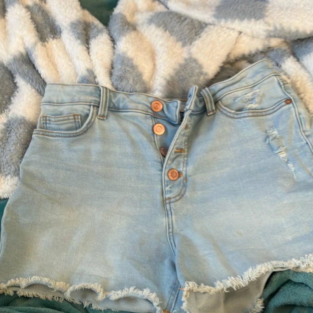 LC Lauren Conrad Light Blue Jean Shorts